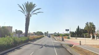 La carretera donde ocurrió el accidente.