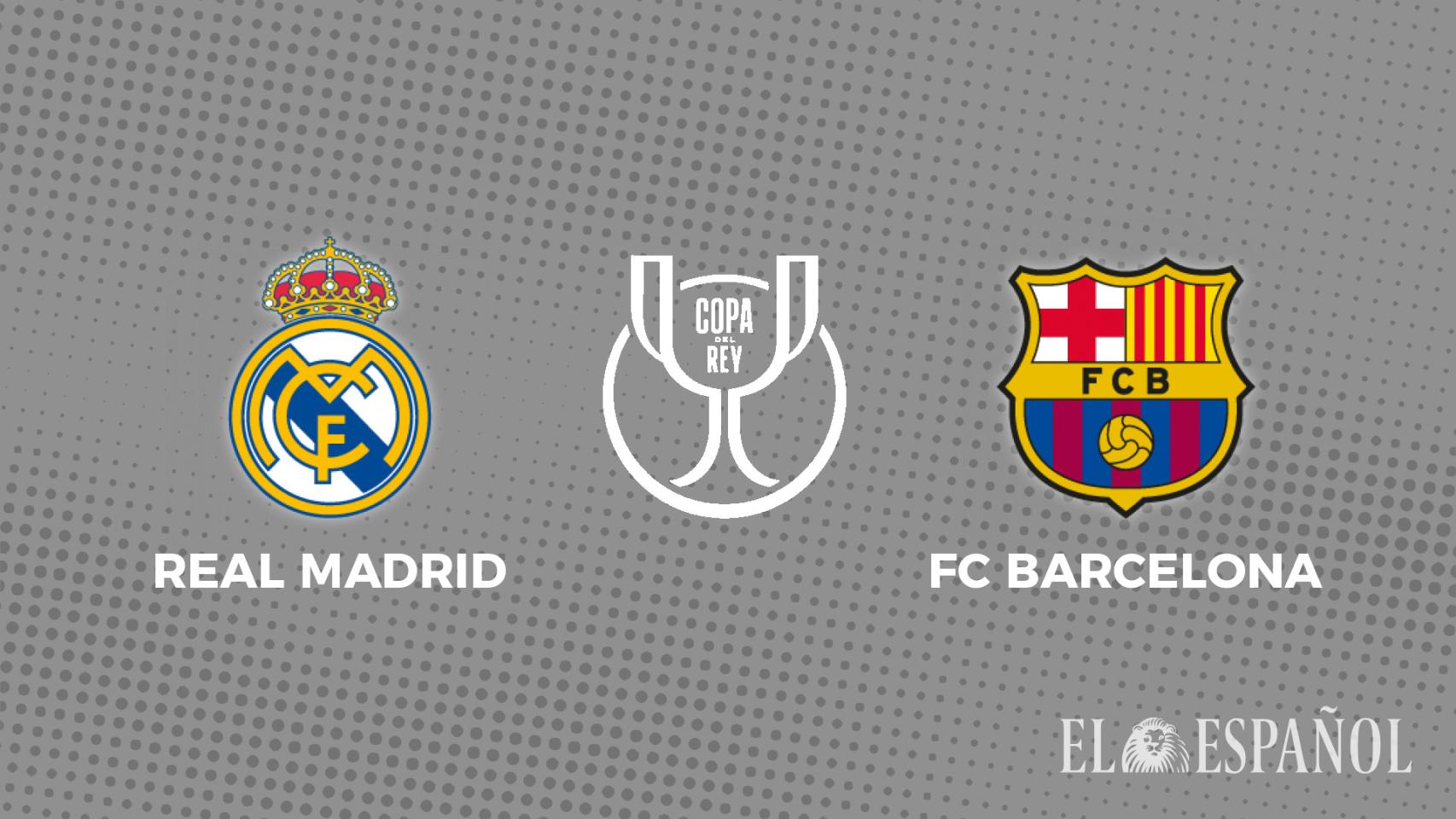 Cartel de El Clásico de las semifinales de la Copa del Rey 2022/2023 entre Real Madrid y FC Barcelona