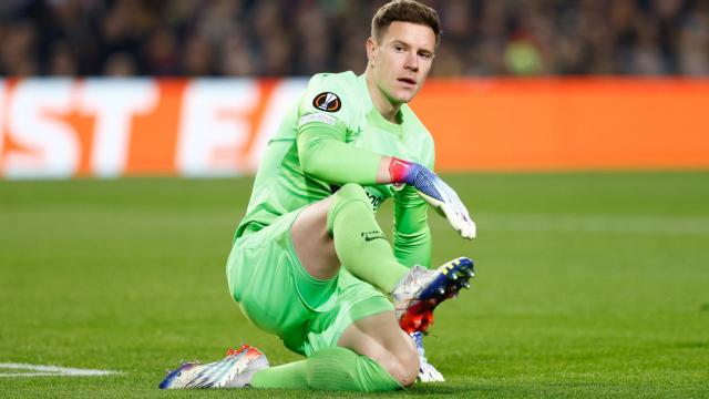 Marc-André Ter Stegen, en un partido del FC Barcelona de la temporada 2022/2023