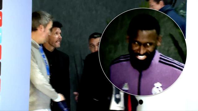 La tensa escena entre Simeone y Rüdiger tras la polémica del derbi madrileño