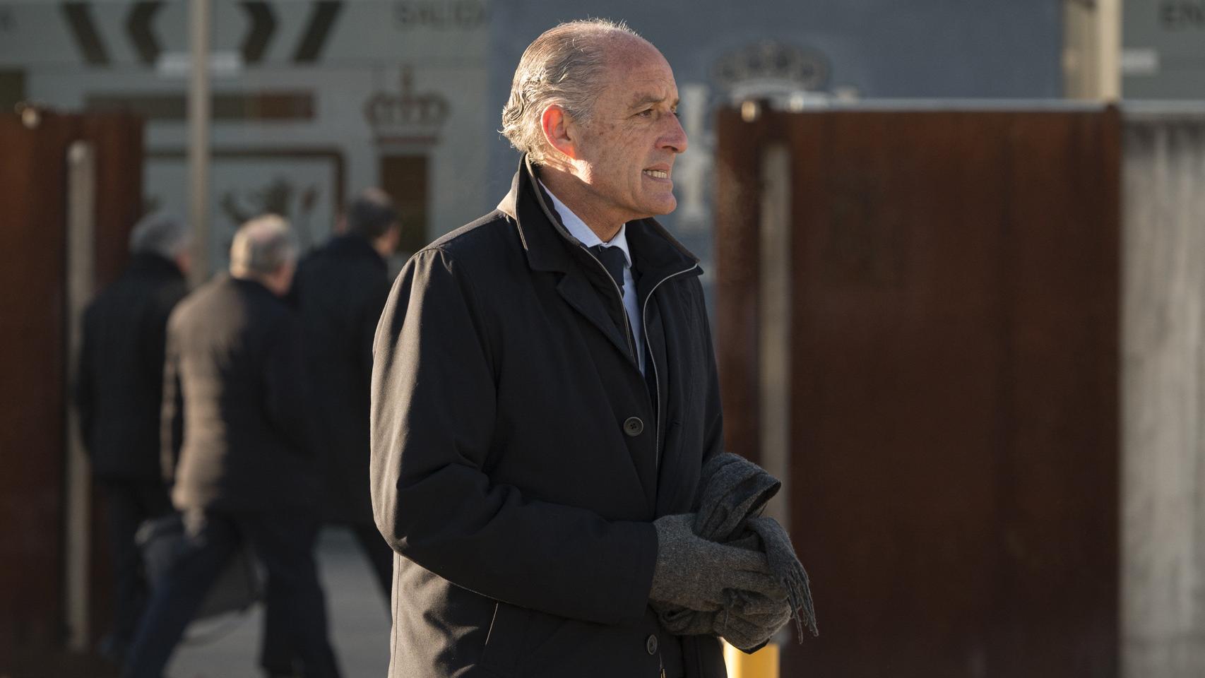 Francisco Camps llega a la Audiencia Nacional para asistir al juicio de 'Gürtel'.