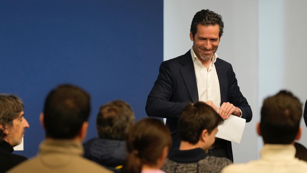 Borja Sémper, portavoz del PP, este lunes en Génova.
