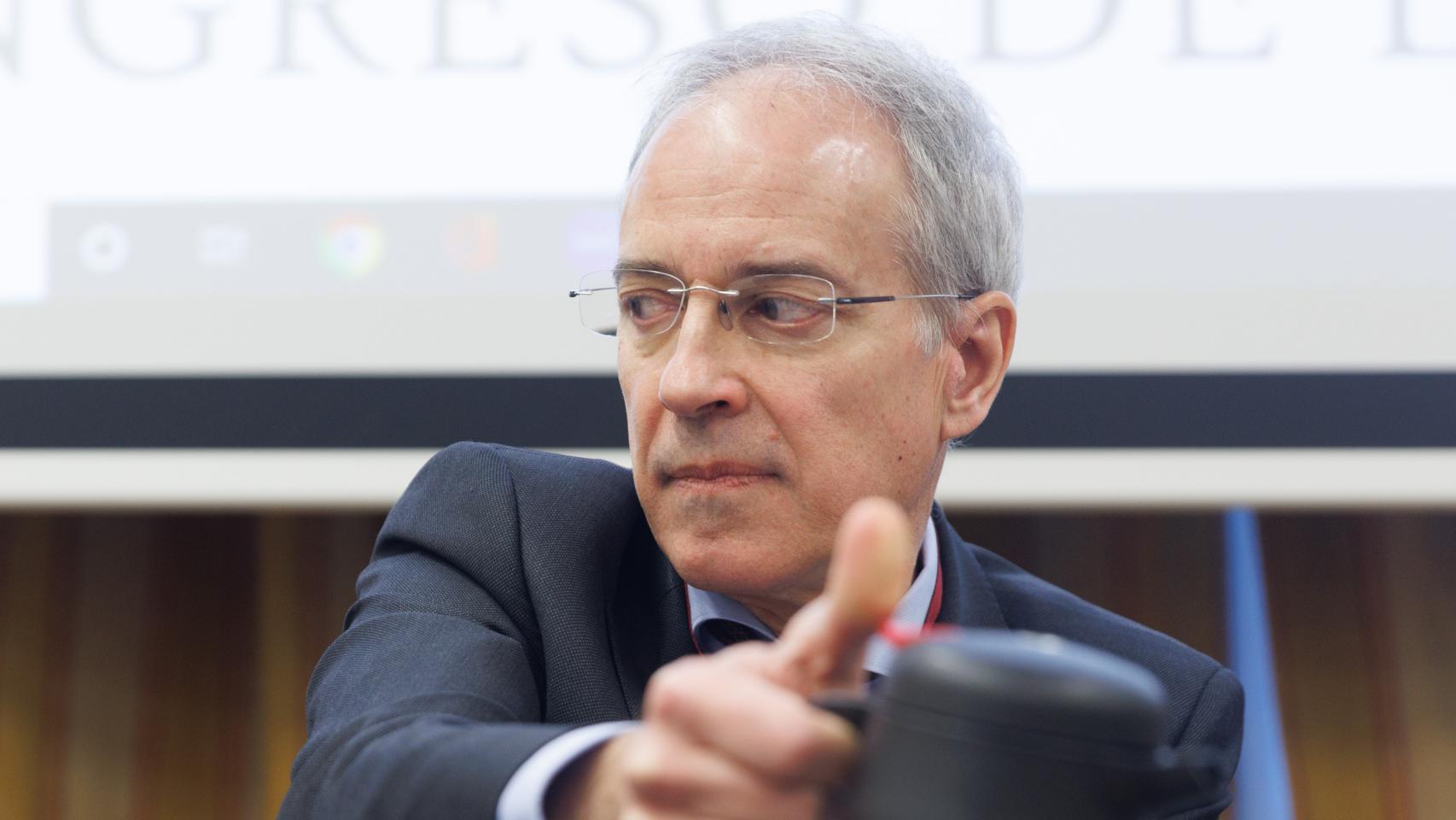 El secretario de Estado de Hacienda , Jesús Gascón Catalán, durante la Comisión de Hacienda y Función Pública, en el Congreso de los Diputados, a 27 de febrero en Madrid, (España).