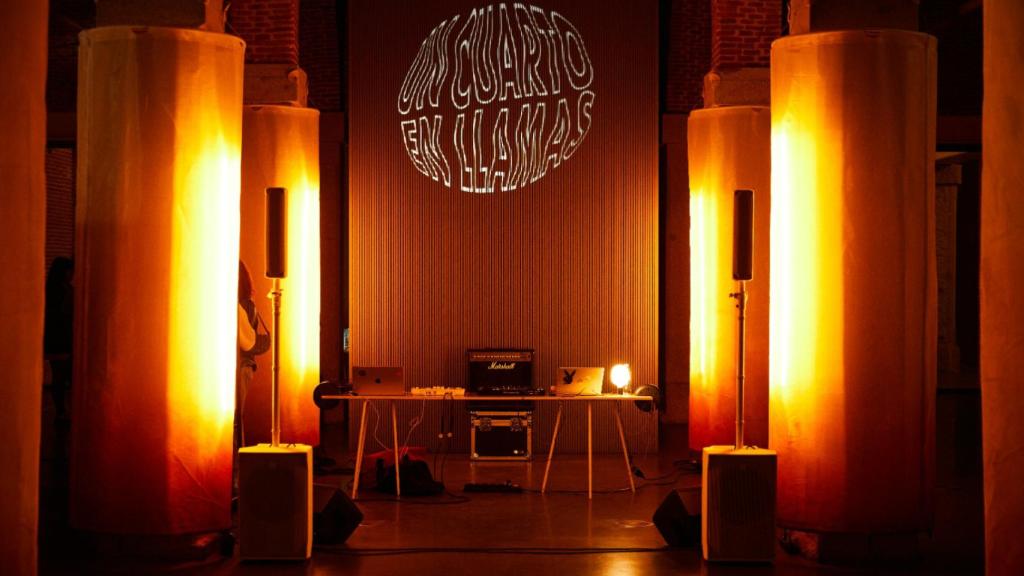 El espacio 'Un cuarto en llamas', en el Centro Cultural Conde Duque de Madrid.