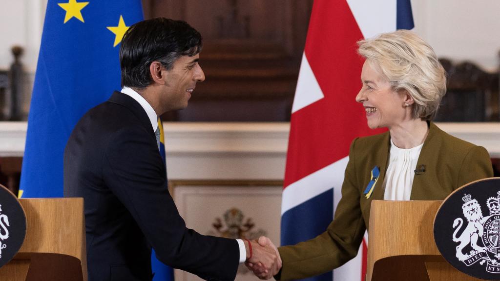 Rishi Sunak sella una nueva alianza con Ursula von der Leyen