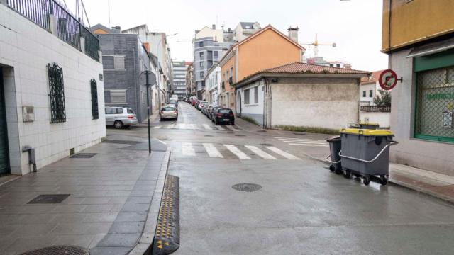 Calle Cardenal Cisneros, en la Sagrada Familia (A Coruña).