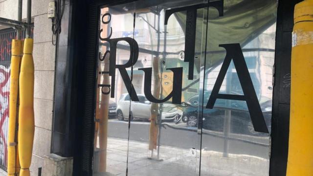 Entrada de la discoteca Ruta, en Santiago de Compostela