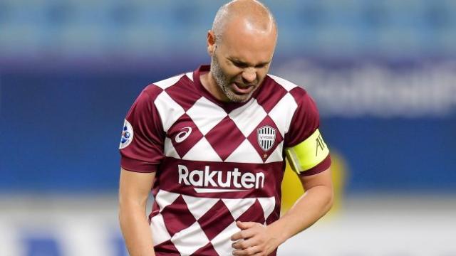 Andrés Iniesta en una imagen de archivo con el Vissel Kobe.