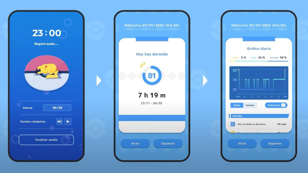 Pokémon Sleep datos del sueño