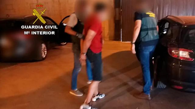 Uno de los detenidos por la Guardia Civil en diciembre de 2021.