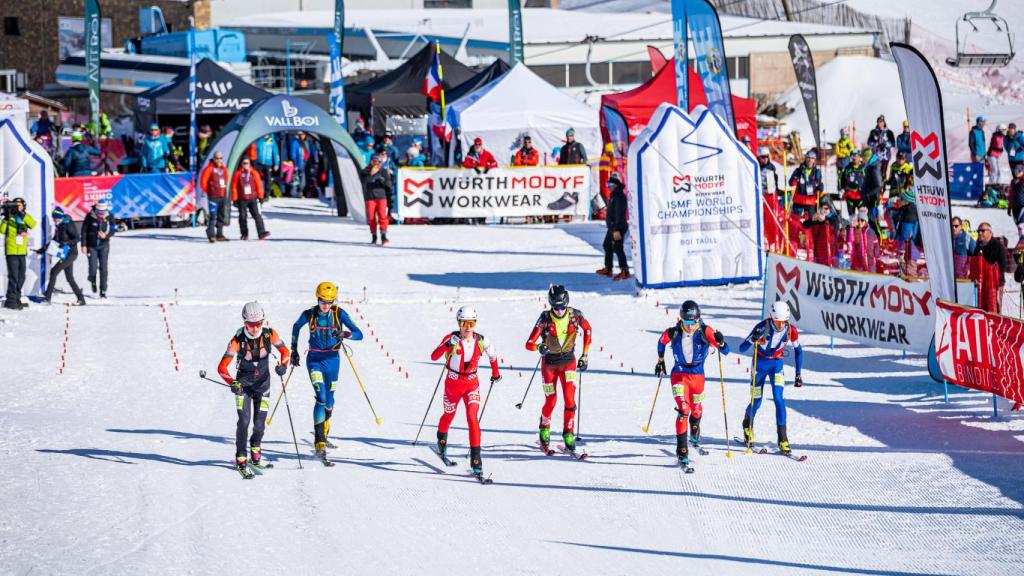Prueba en modalidad sprint en los campeonatos de esquí de montaña