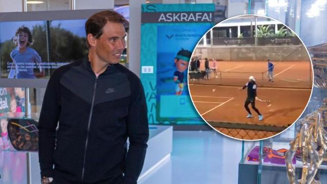 Rafa Nadal vuelve a entrenar