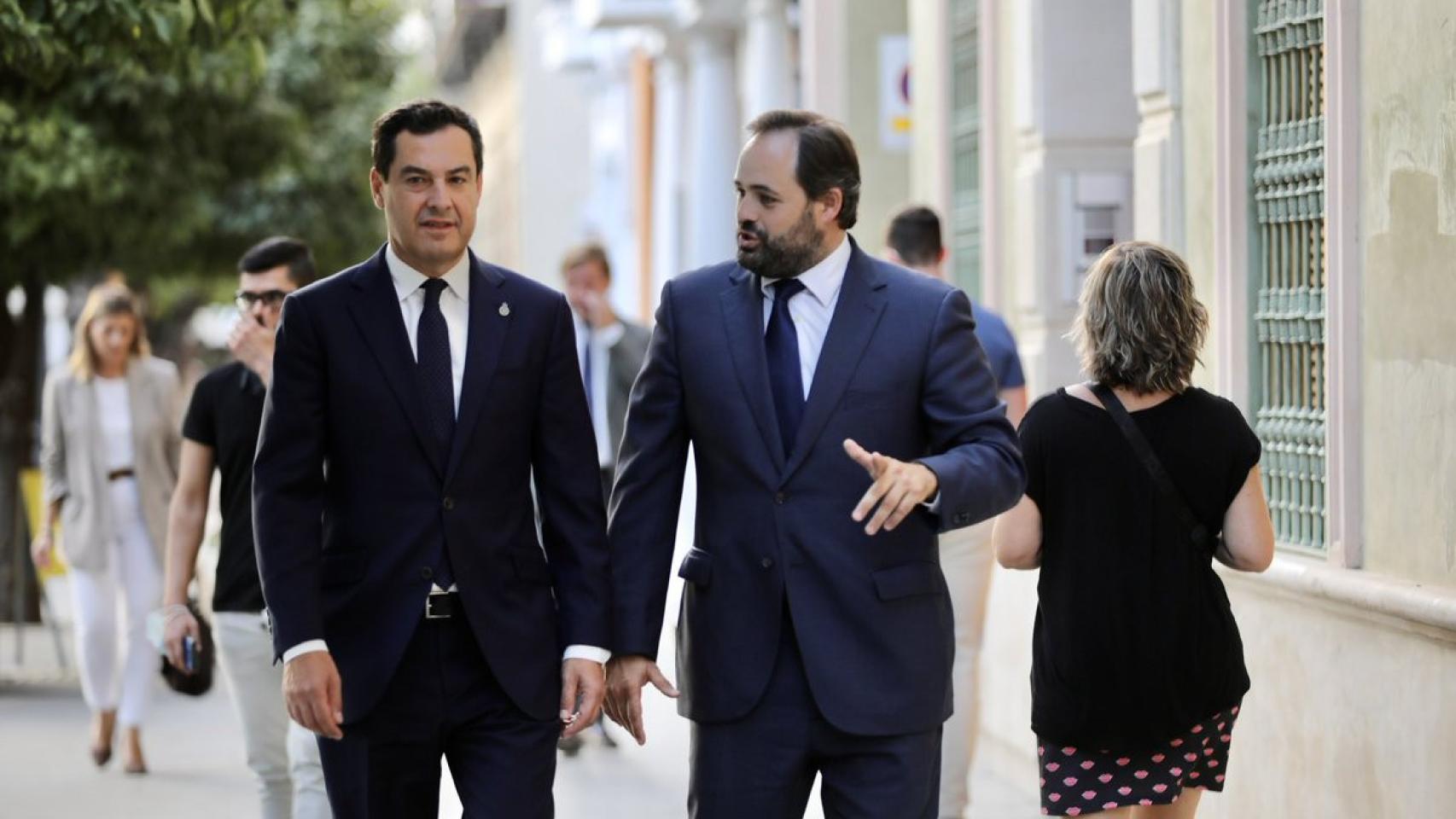 Juanma Moreno Bonilla y Paco Núñez. Foto: Redes sociales de Paco Núñez