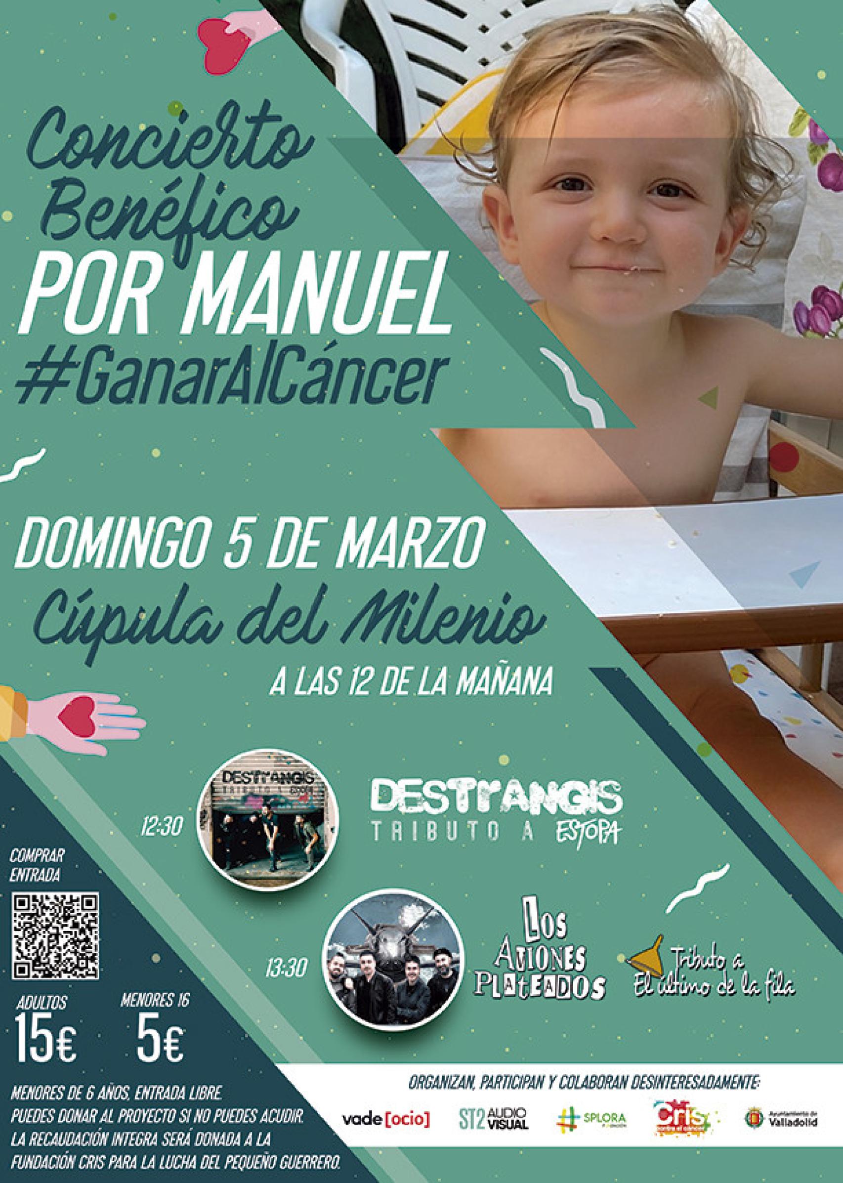 Cartel concierto benéfico Manuel