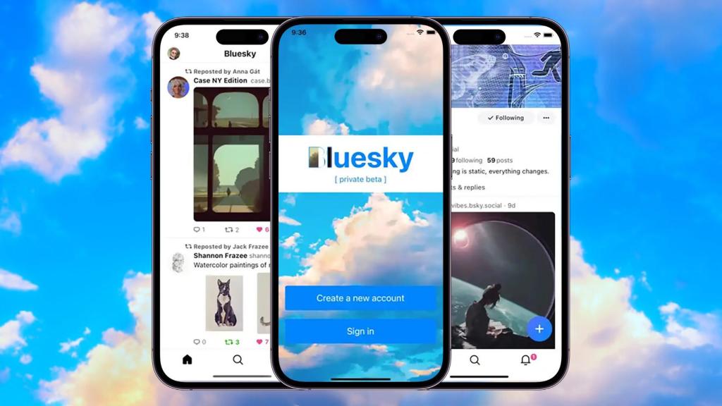 Fotomontaje con las fotos de Bluesky.