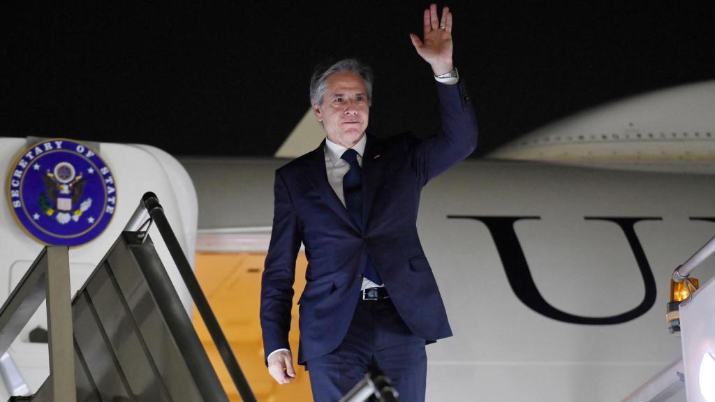 El secretario de Estado estadounidense, Antony Blinken, llega a Nueva Delhi.
