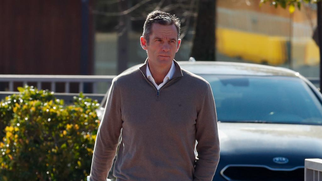 Íñaki Urdangarin durante un paseo por Barcelona en marzo de 2022.