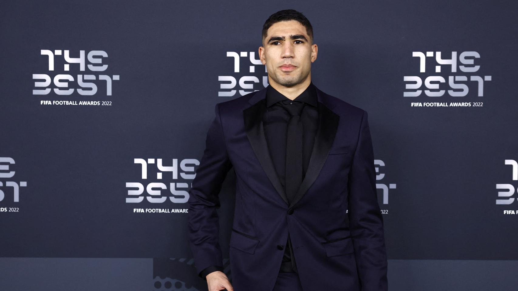 Achraf Hakimi, en la gala The Best