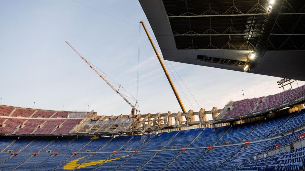 Las obras del Camp Nou, en marcha.
