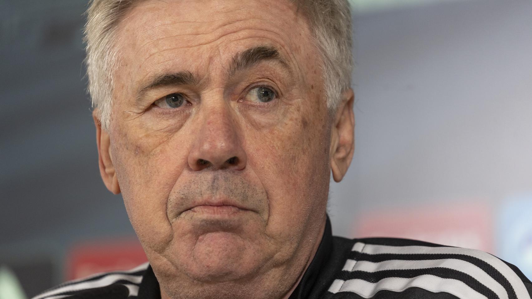 Carlo Ancelotti en rueda de prensa