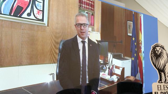 Ander Gil, presidente del Senado, entrevistado durante el II Foro Económico de Castilla-La Mancha 'Logros y Desafíos'.