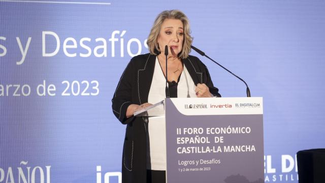 Esther Esteban durante su intervención.