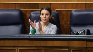 La ministra de Igualdad, Irene Montero, el pasado 16 de febrero, día de la aprobación de la Ley del Aborto en el Congreso.