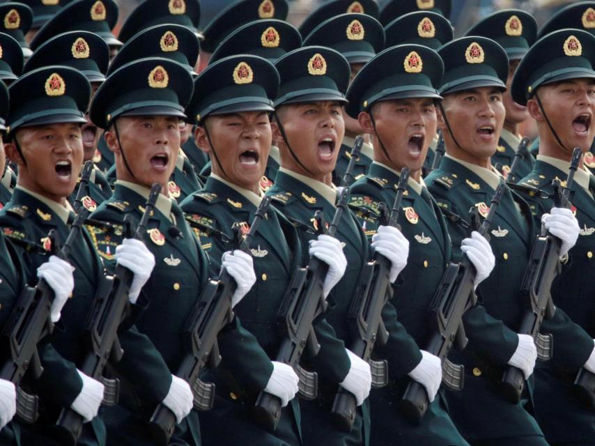 Soldados del Ejército chino, en una parada.
