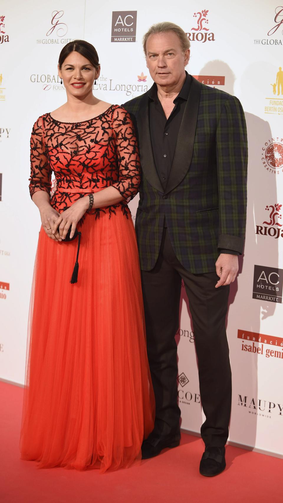 Fabiola Martínez junto a su exmarido, Bertín Osborne, en un acto público en Madrid, en abril de 2016.