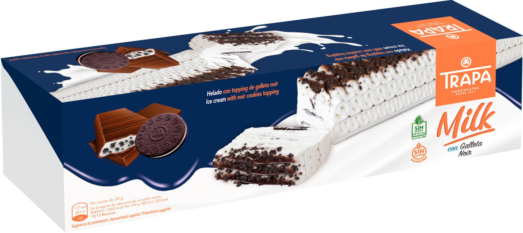 Trapa Milk con galleta Noir