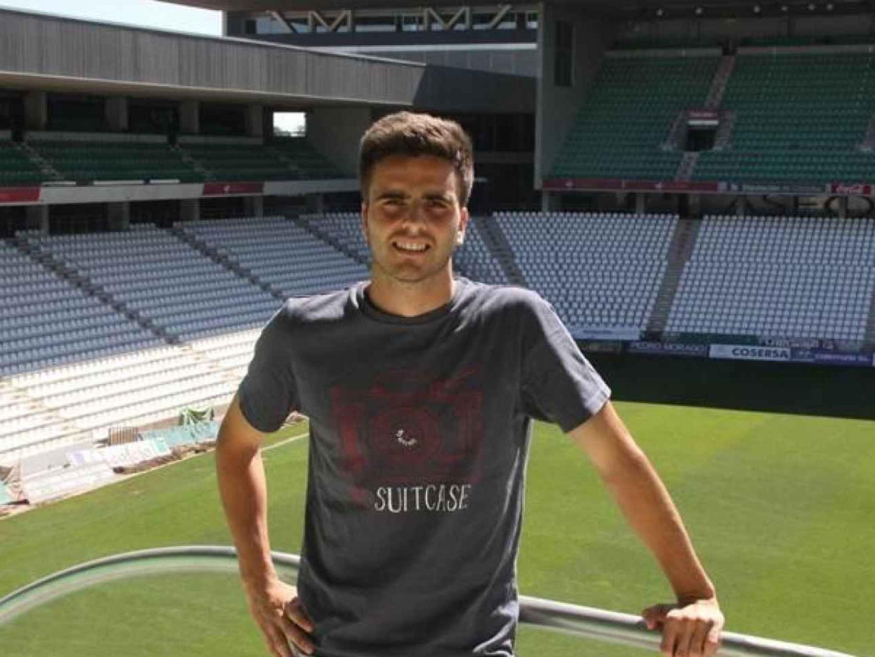 Pelayo Novo, durante su etapa como futbolista en el Elche.