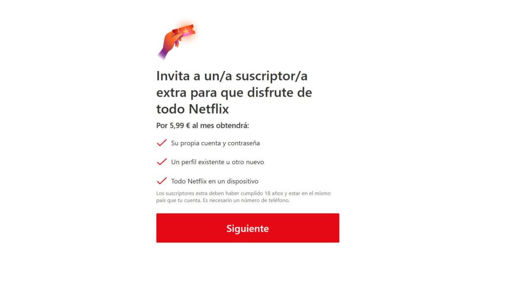 Suscriptor extra Netflix