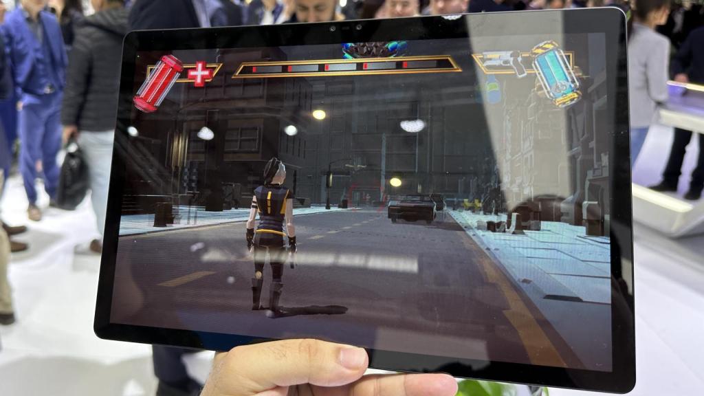 Aunque no se aprecie en la foto, la Nubia Pad 3 consigue dar efecto 3D sin gafas