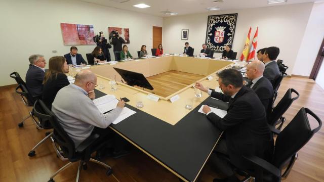 Imagen de la Junta de Portavoces de las Cortes celebrada este jueves.