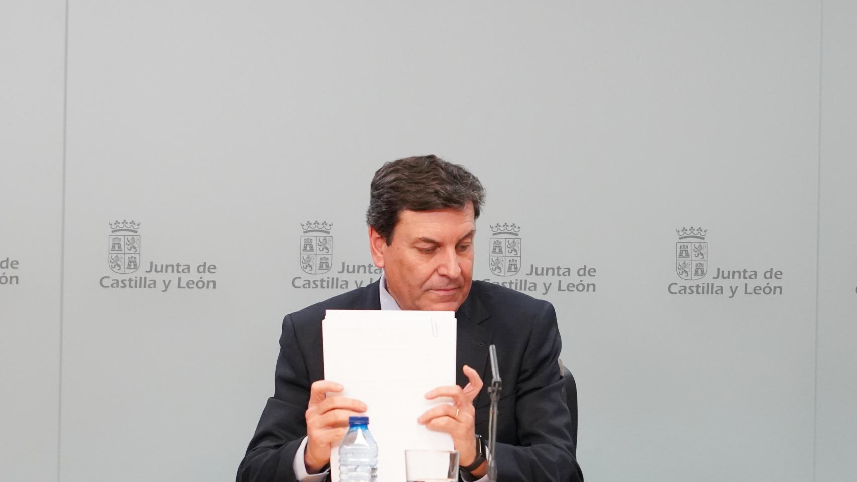 El consejero de Economía y Hacienda y portavoz, Carlos Fernández Carriedo