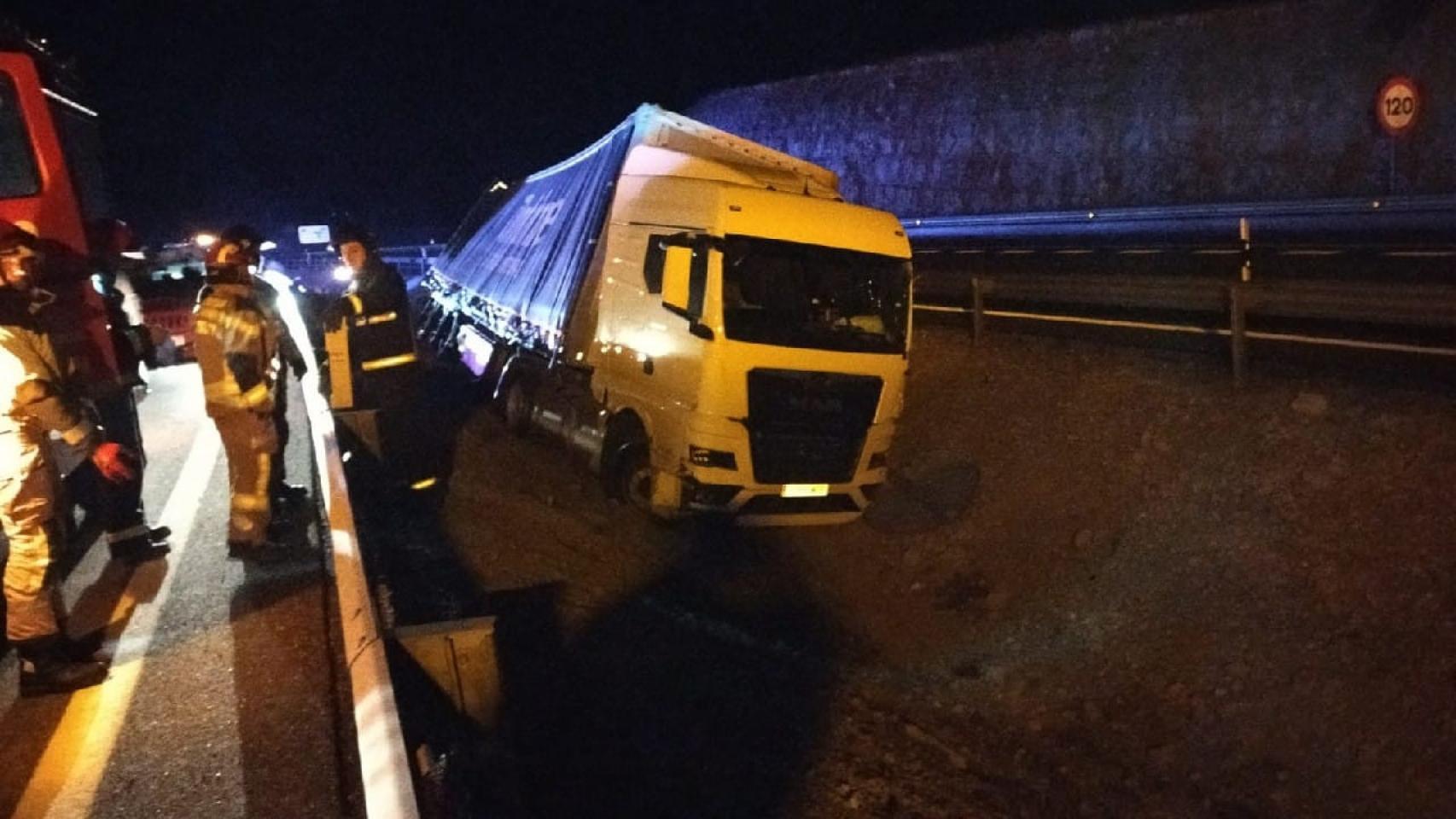 Accidente en la A2 en Medinaceli