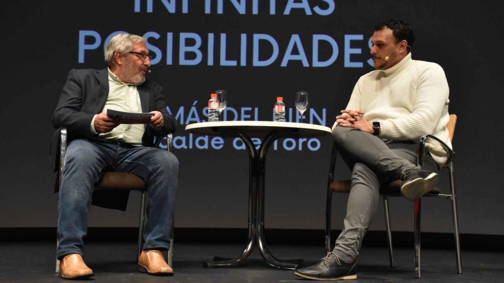 Tomás del Bien, alcalde de Toro, durante el foro 'Zamora 2023: buscamos soluciones', organizado por EL ESPAÑOL - Noticias de Castilla y León