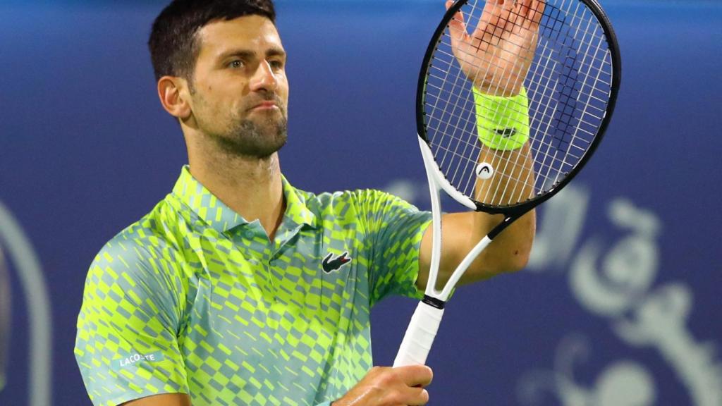 Novak Djokovic, en el ATP 500 de Dubai 2023