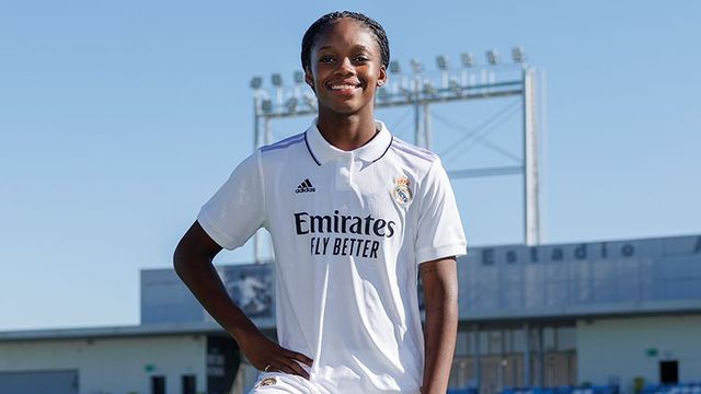 Linda Caicedo, en su presentación con el Real Madrid Femenino
