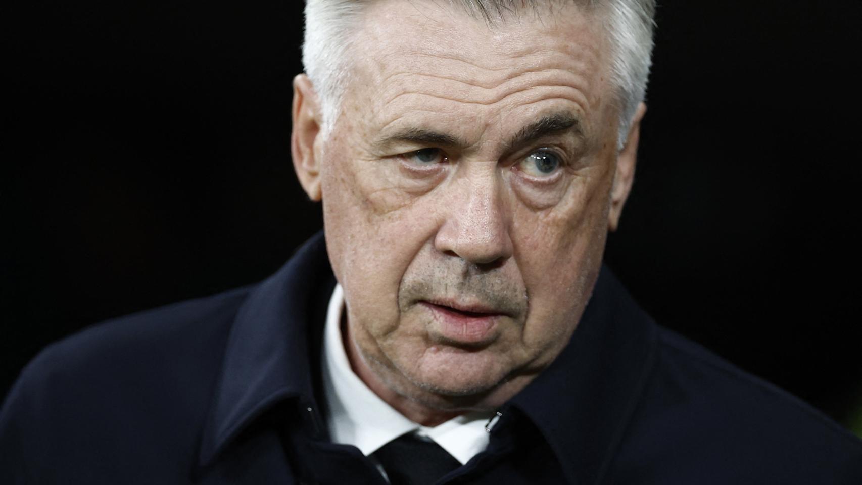Carlo Ancelotti, durante un partido del Real Madrid
