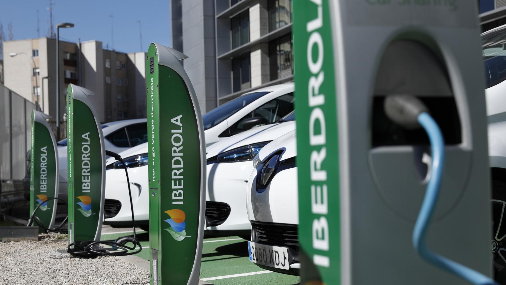 Punto de recarga del vehículo eléctrico de Iberdrola.