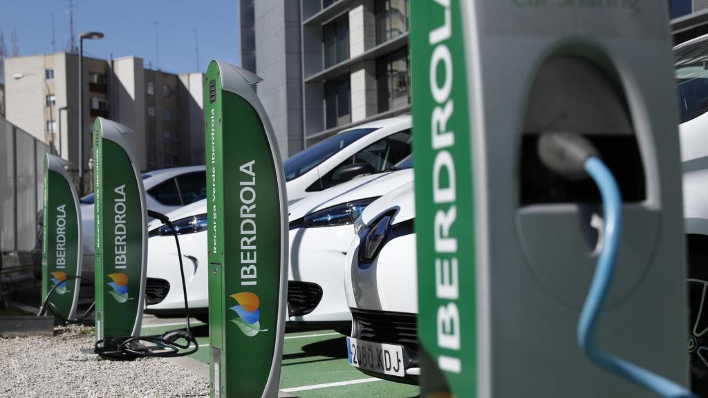 Punto de recarga del vehículo eléctrico de Iberdrola.