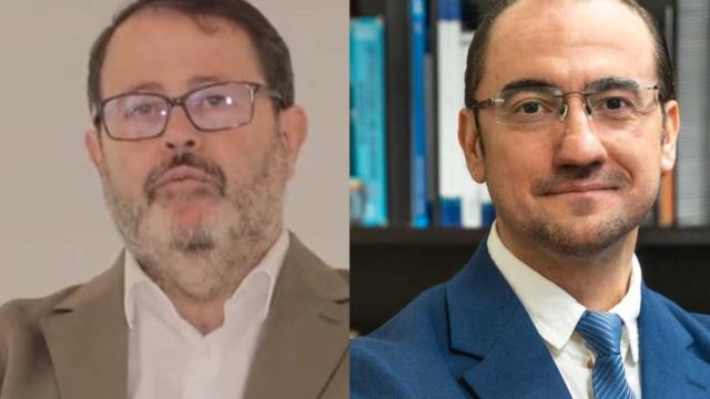 Los candidatos Nacho Aedo y Ángel Arias.