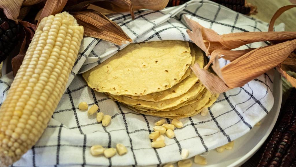 Las tortillas cien por cien de maíz.