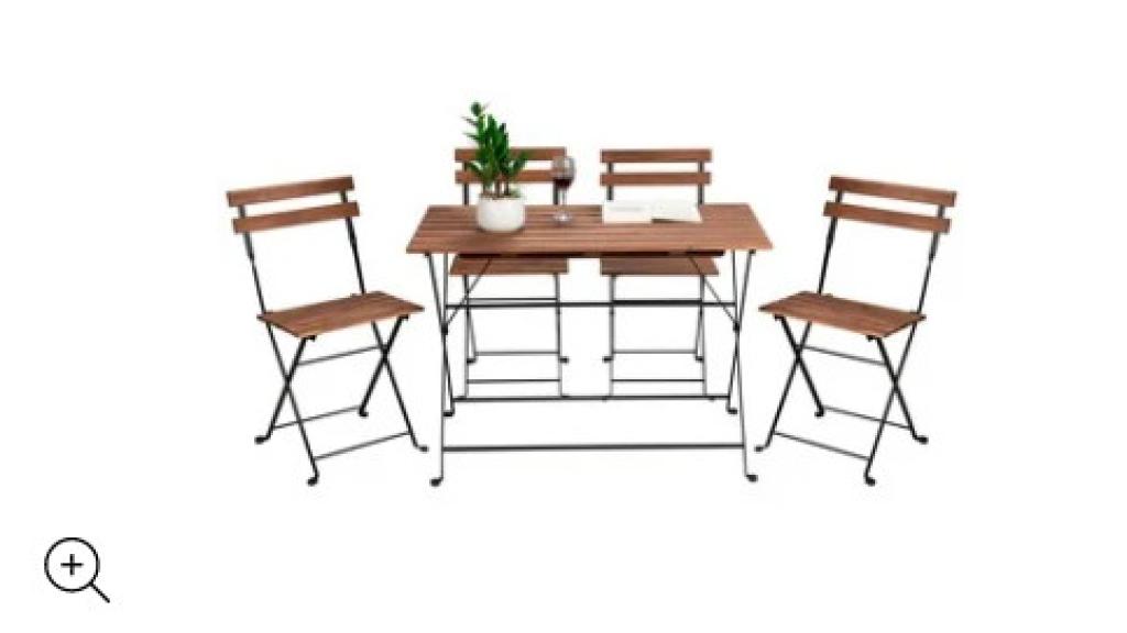 Conjunto para balcón o jardín.
