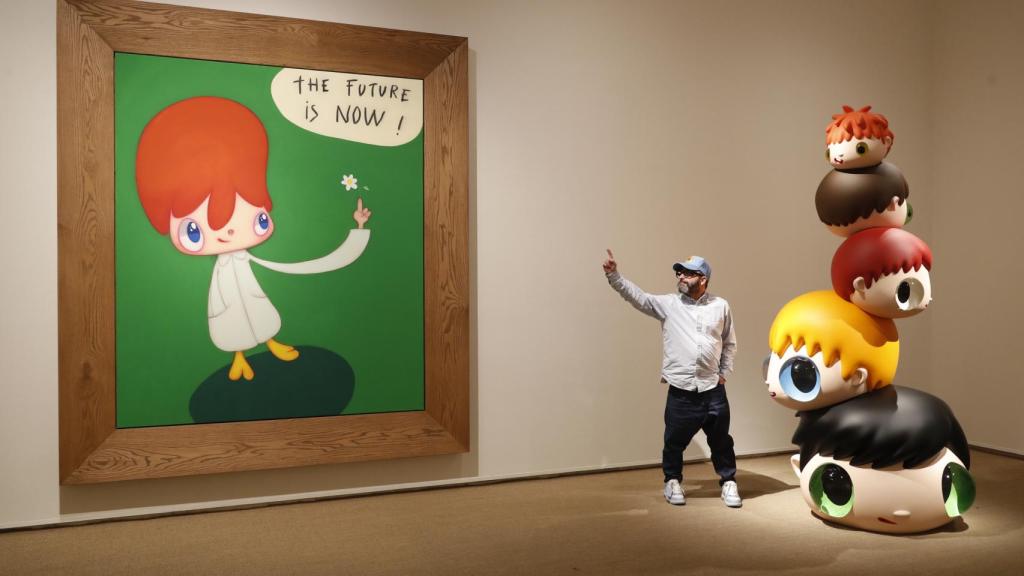 Una imagen de Calle con los niños de ojos saltones.