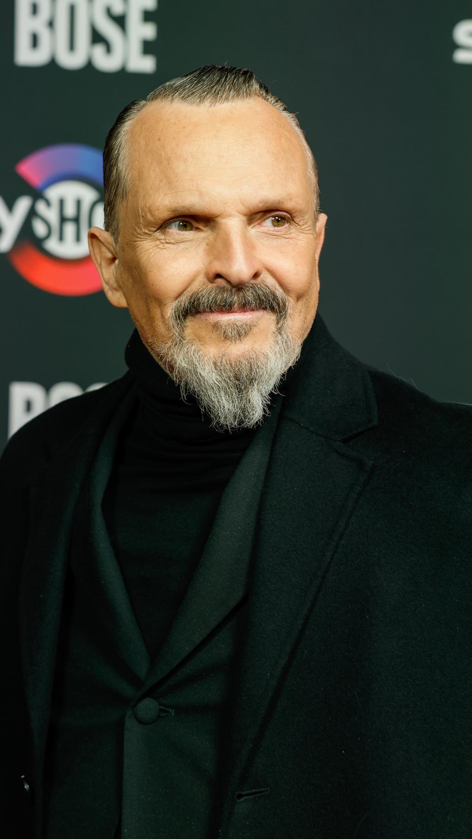 Miguel Bosé durante la presentación de su biopic, 'Bosé', este pasado jueves, 2 de marzo de 2023.