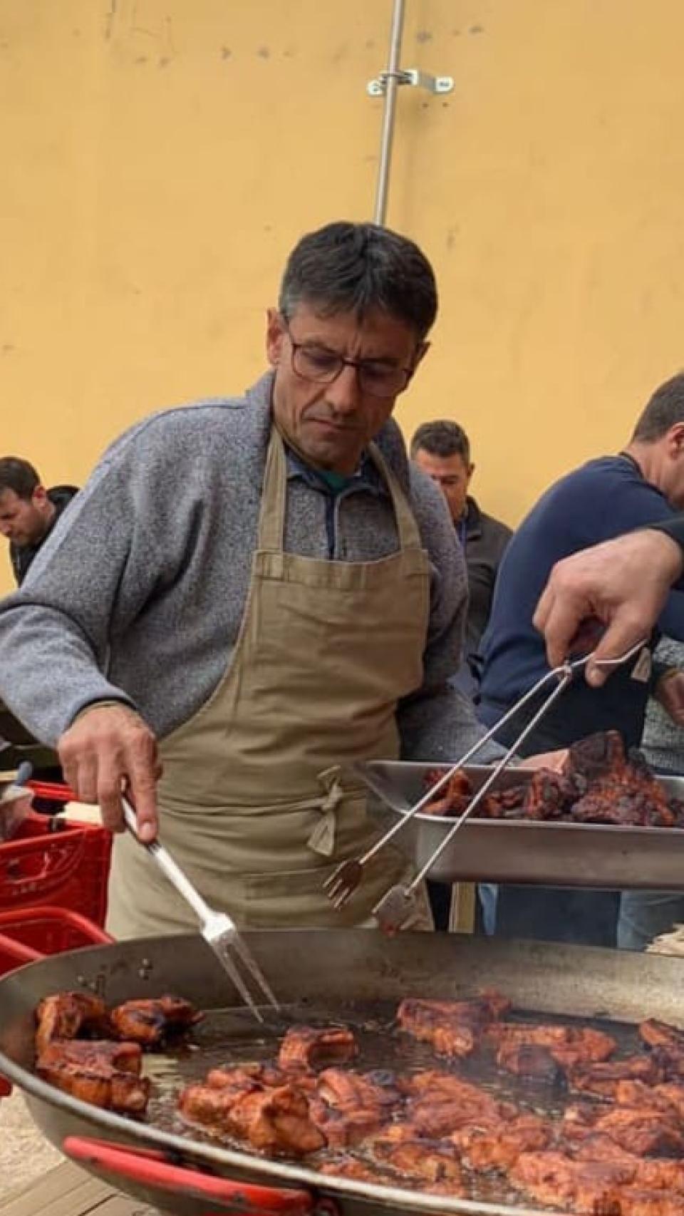 Fernando Ortega durante la jornada de la matanza en su pueblo