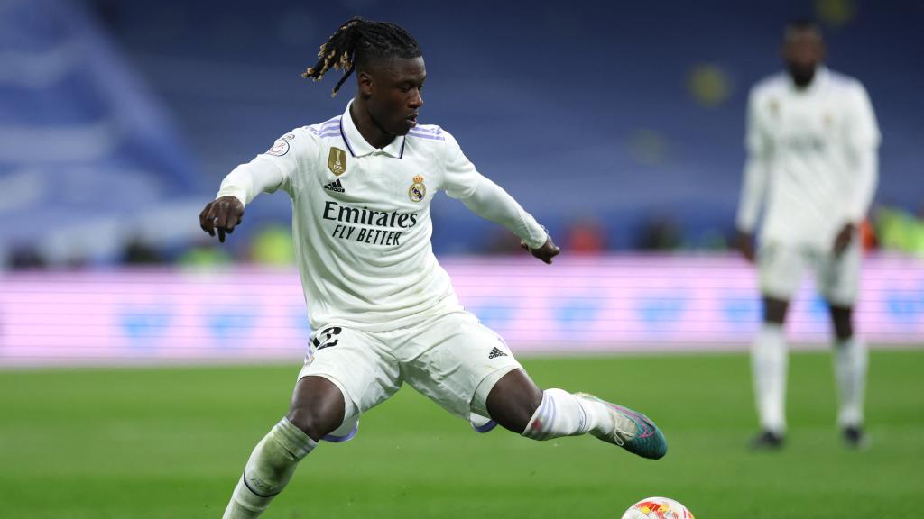 Cavaminga, durante un partido con el Real Madrid.