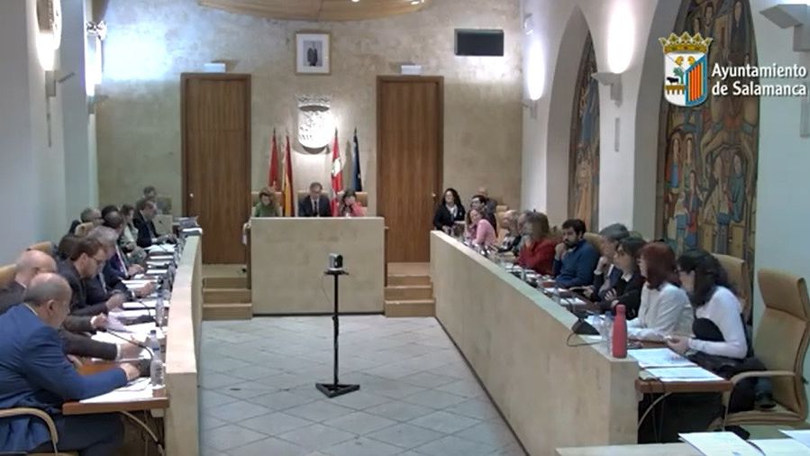 Un pleno del Ayuntamiento de Salamanca